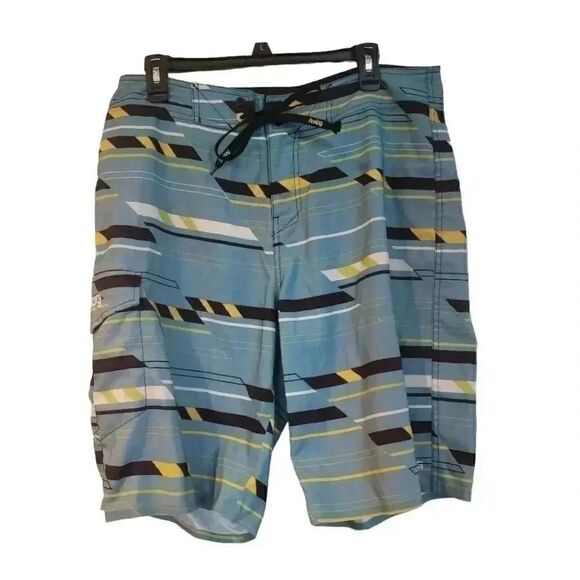 Analog Board Shorts Size 34 Men's Blue Swim Trunks - Picture 1 of 7